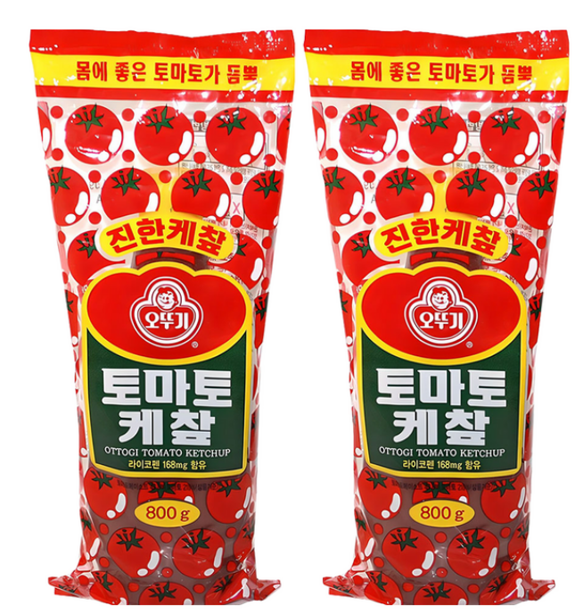 오뚜기 토마토 케챂, 800g, 2개 (4,680원/무료)